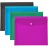 Denozer Document Holder Envelope, Holds 450 Letter/A4-Size Sheets, 4-Color 4-Pack (73556) Document Holder Assorted 